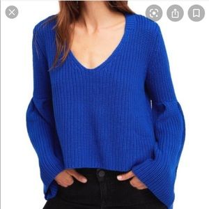 FREE PEOPLE Damsel Sweater - Blue